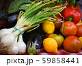Fresh homegrown colorful vegetables background . 59858441