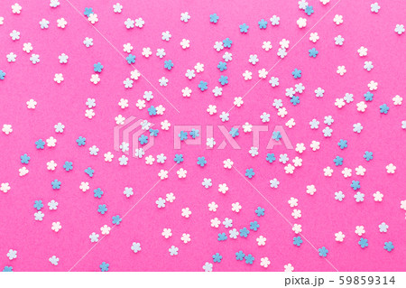 pink background with white and blue snowflakes pink background with white and blue snowflakes 59859314