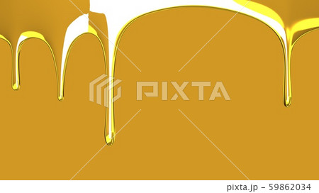 Gold liquid on gold background 59862034