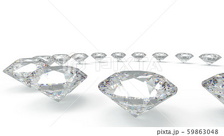 ダイヤモンド　サークル バックグランド白系 テキストスペース　CG 59863048