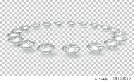 ダイヤモンド　サークル バックグランド白系 テキストスペース　CG 59863050