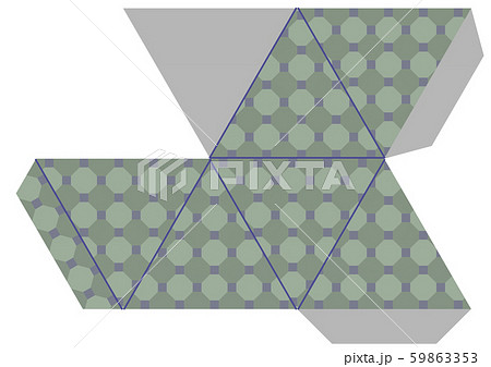 正六面体の展開図のイラスト素材 [59863353] - PIXTA