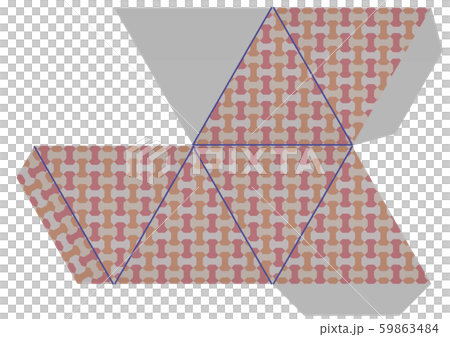 Development of regular hexahedron 59863484