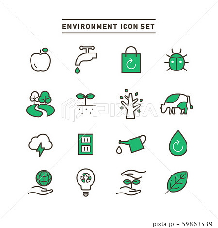 ENVIRONMENT ICON SET 59863539