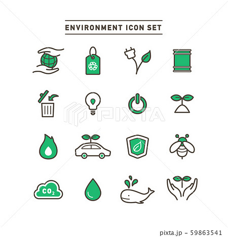 ENVIRONMENT ICON SET ENVIRONMENT ICON SET 59863541