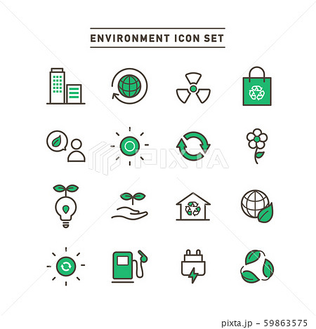 ENVIRONMENT ICON SET ENVIRONMENT ICON SET 59863575