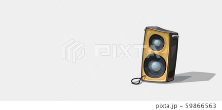 cartoon speaker on wide background cartoon speaker on wide background 59866563