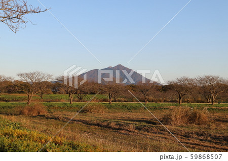 秋の筑波山 母子島遊水地 秋の筑波山 母子島遊水地 59868507