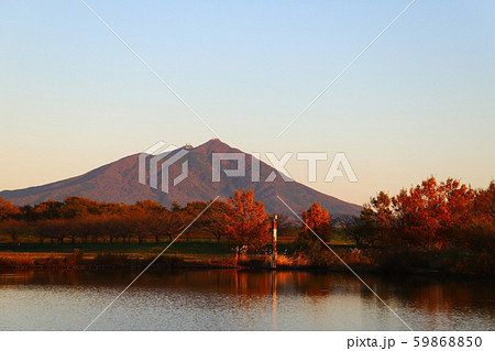 秋の筑波山　　母子島遊水地 59868850