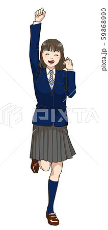 やる気にあふれる女子高校生(冬服) 59868990