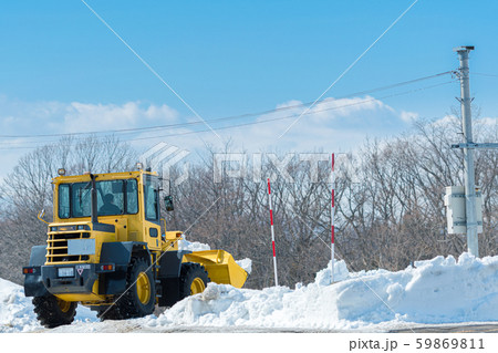 北海道の除雪風景 59869811