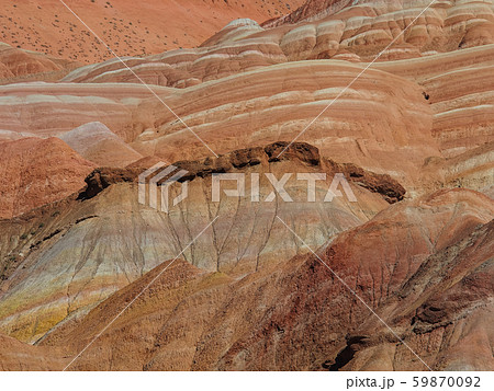 中国 甘粛省 張掖 七彩丹霞景区 / Zhangye Qicai Danxia Geopark 59870092