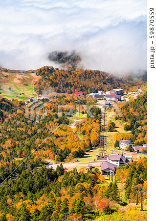 《長野県》秋の志賀高原・横手山山頂の眺め 59870559