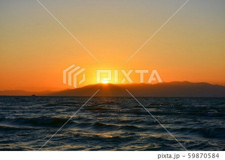 琵琶湖 夕日 琵琶湖 夕日 59870584