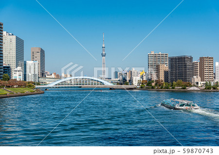永代橋と東京スカイツリー 永代橋と東京スカイツリー 59870743