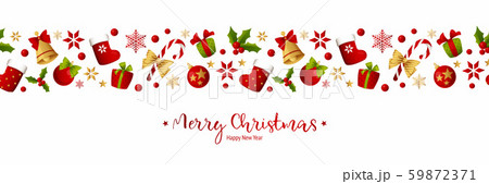 Merry Christmas decoration for holiday vector illustration. 59872371