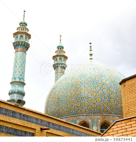 in iran  and old antique mosque    minaret 59873441