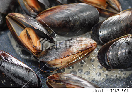 ムール貝のワイン蒸し 59874361