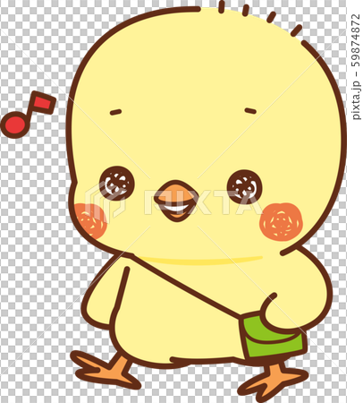 お出かけをするひよこ 59874872