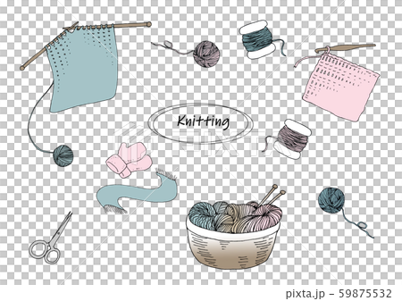 編み物イラスト 編み物イラスト 59875532