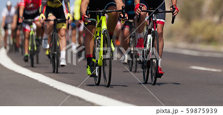 Cycling competition, cyclist athletes riding a race Cycling competition, cyclist athletes riding a race 59875939