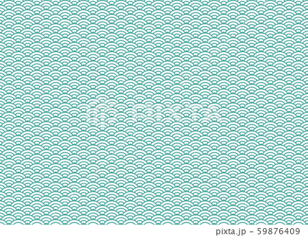 背景 青海波 和柄 模様 紋様 文様 日本 伝統 和風 波形 緑 グリーンのイラスト素材 背景 青海波 和柄 模様 紋様 文様 日本 伝統 和風 波形 緑 グリーンのイラスト素材