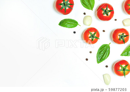 Red tomato. Top view. Red tomato. Top view. 59877203