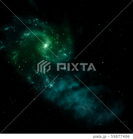 Star field in space and a nebulae. 3D rendering Star field in space and a nebulae. 3D rendering 59877406