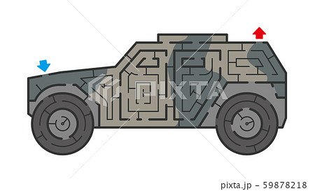 装甲車の迷路 59878218