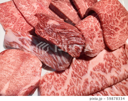 高級黒毛和牛焼肉用　盛り合わせ 59878334