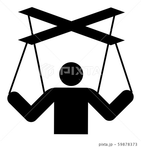 Human manipulation concept Puppet stick man manipulating on string Dependence theme Control people Human manipulation concept Puppet stick man manipulating on string Dependence theme Control people 59878373