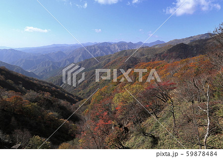 半月山－社山間の登山道から足尾方面を望む 59878484