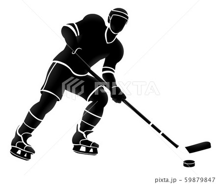 Ice Hockey Sports Player Silhouette 59879847
