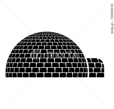 Igloo dwelling with icy cubes blocks Place when Igloo dwelling with icy cubes blocks Place when 59880656