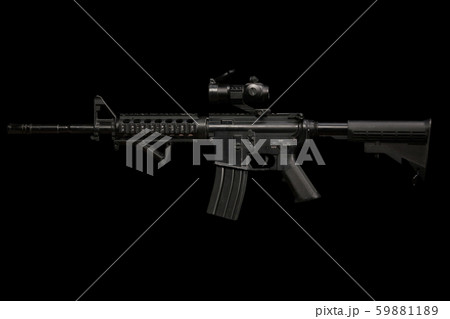 M4 assault rifle with optic sight M4 assault rifle with optic sight 59881189
