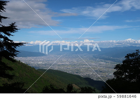 櫛形山林道、儀丹の滝展望台からの眺望 59881646