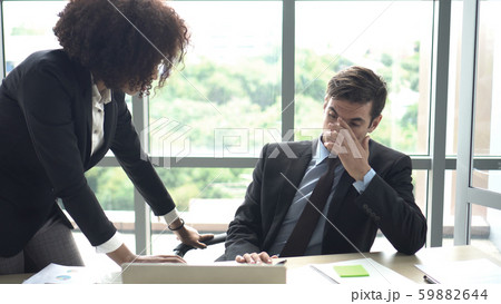 Fighting at work international colleauge argue on business matters Fighting at work international colleauge argue on business matters 59882644