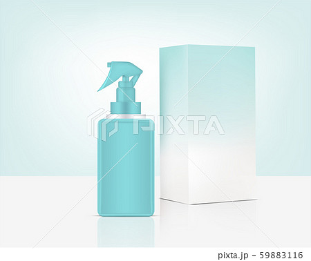Spray Bottle Pump Mock up Realistic Organic 59883116