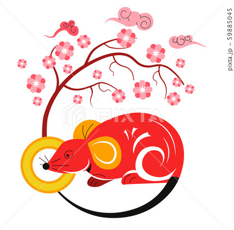 Rat zodiac symbol of Chinese New Year 2020 Rat zodiac symbol of Chinese New Year 2020 59885045