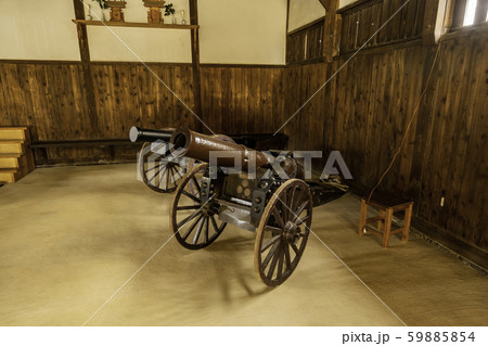 旧萩藩校　明倫館　有備館　大砲　山口県萩市 59885854