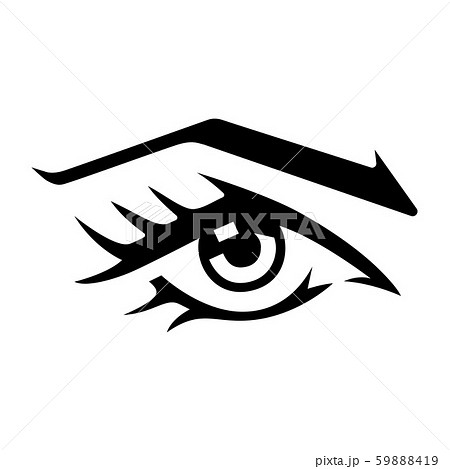 Woman's eye vector logo design. Woman's eye vector logo design. 59888419