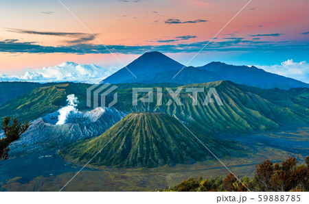 Bromo volcano at sunrise, Java Island, Indonesia 59888785