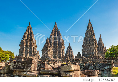 Prambanan temple near Yogyakarta, Java island, Indonesia Prambanan temple near Yogyakarta, Java island, Indonesia 59888787