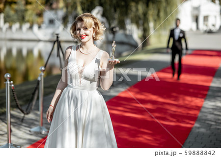 Actress on the red carpet outdoors Actress on the red carpet outdoors 59888842