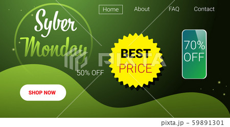 cyber monday big sale flyer advertisement special offer concept holiday online shopping discount 59891301