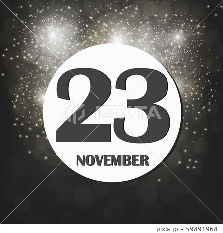 November 23 icon. For planning important day. 59891968