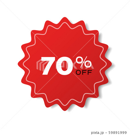 special offer sale promo marketing holiday shopping concept red 70 percent off discount sticker special offer sale promo marketing holiday shopping concept red 70 percent off discount sticker 59891999