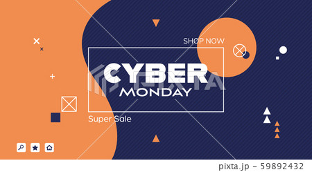 cyber monday big sale flyer advertisement special offer concept holiday online shopping discount 59892432