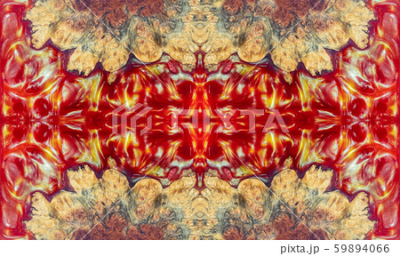 Casting epoxy resin red Stabilizing burl wood abstract art background 59894066