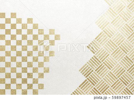 鮫小紋　12ライン　市松　算木　（背景素材） 59897457